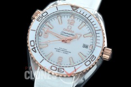 OMCPO395-106 XF/VSF Seamaster Planet Ocean 39.5mm SS/RU White Asian 2824 Mod VS 8800