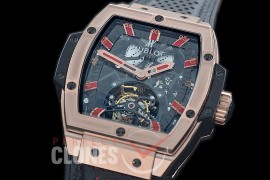 HB-SPT-0012 V9F Spirit of Big Bang Tourbillon RG/LE Black/Red Skeleton SG Tourbillon 