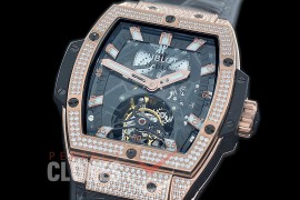 HB-SPT-0011D V9F Spirit of Big Bang Tourbillon RG/LE Black Skeleton SG Tourbillon 