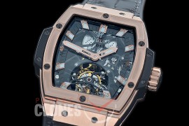 HB-SPT-0011 V9F Spirit of Big Bang Tourbillon RG/LE Black Skeleton SG Tourbillon 