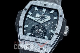 HB-SPT-0001D V9F Spirit of Big Bang Tourbillon SS/LE Black Skeleton SG Tourbillon 