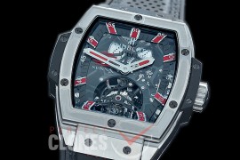 HB-SPT-0002 V9F Spirit of Big Bang Tourbillon SS/LE Black/Red Skeleton SG Tourbillon 