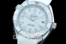 OMCPO395-101 XF/VSF Seamaster Planet Ocean 39.5mm SS/RU White Asian 2824 Mod VS 8800