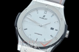 HBFS-45-0001 ANF/OXF Classic Fusion 45mm Automatic SS/LE White Asian Clone 2892