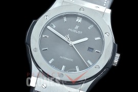 HBFS-45-0003 ANF/OXF Classic Fusion 45mm Automatic SS/LE Grey Asian Clone 2892