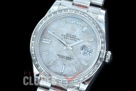 R40DDS00239D1 GMF Daydate 40mm 228349RBR 904 Steel SS/SS Diam Meteorite Diamonds A-2836