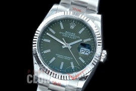 R36DJS-3235-156 GMF 126234 SS/SS Fluted/Oyster Olive Green Sticks SH 3235 904L Steel 