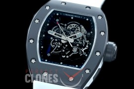 0 0 0 0 RM055-01-131 KVF RM055 Bubba Watson Black Ceramic Limited Edition CER/RU Skeleton M8215 Mod