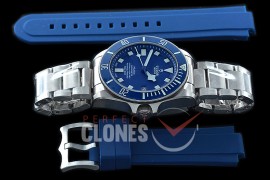 0 0 0 TU00120A XF/VSF M25600TB Pelagos TI/TI Blue V6 A-2824 - Free Rubber Strap !!