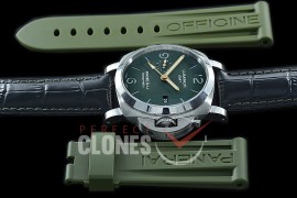 0 0 0 0 0 PN1056V01 XF/VSF V2 Pam 1056V Mahendra Singh Dhoni Special Edition Luminor 1950 3 Days Marina GMT SS/LE Green VS 9011