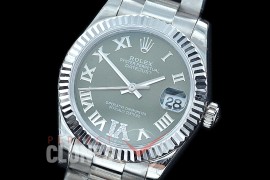 R31DJS-430 Datejust Midsize 278284 SS/SS Fluted/Oyster Green Roman/Diam Asian Clone 2824