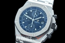 AP26470-512S BBVF Royal Oak Offshore SS/SS Blue A-7750 Mod to Calibre 3126/Secs@12 