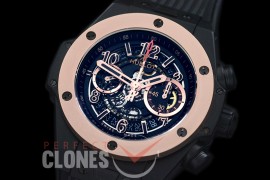 HB45-029 Big Bang Unico Matte CER/RG/RU Black Skeleton Asian 7750 28800