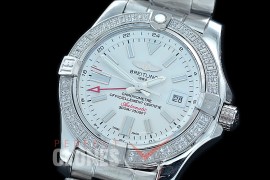 0 0 0 BLSA2-0071SD ANF/OXF Avenger II GMT SS/Diam/SS White Sticks Asian 2836