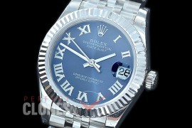 R31DJS-424J Datejust Midsize 278284 SS/SS Fluted/Jubilee Blue Roman Asian Clone 2824