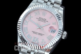 R31DJS-428J Datejust Midsize 278284 SS/SS Fluted/Jubilee Pink Roman/Diam Asian Clone 2824