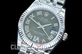 R31DJS-430J Datejust Midsize 278284 SS/SS Fluted/Jubilee Olive Green Roman/Diam Asian Clone 2824