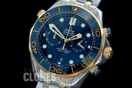 OMSEC-1017 Seamaster 300m Professional Chronograph SS/SS Blue OS20 Quartz