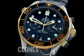 OMSEC-1016R Seamaster 300m Professional Chronograph SS/YG/RU Black OS20 Quartz