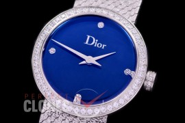 CD-LDDDS-108 La D De Dior Santine SS/SS MOP Blue Swiss Quartz 