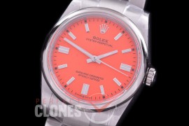 RLOY-36-105S BP Osyter Perpetual 36mm 126000 SS/SS Coral Red Sticks SA 3230