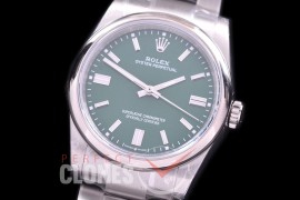 RLOY-36-104S BP Osyter Perpetual 36mm 126000 SS/SS Green Sticks SA 3230