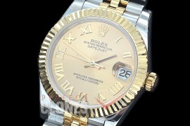 R31DJT-425J BP Datejust Midsize 278283 SS/YG Fluted/Jubilee Gold Roman Asian Clone 2824