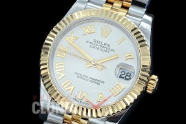 R31DJT-420J BP Datejust Midsize 278283 SS/YG Fluted/Jubilee Silver Roman Asian Clone 2824