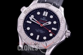 0 OM300M-0002R XF/VSF Seamaster Diver Nekton Edition 300M SS/RU Black Asian 2824 Mod 8806