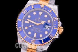 0 0 0 0 0 0 0 0 RLST00152 VSF 904L Steel Submariner 116613LB SS/YG Blue VS3135