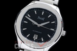 0 0 0 PI-PS-102 ZF Polo S Automatic SS/SS Black Miyota 9015 Mod Calibre 1110P