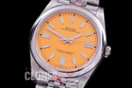 RLOY-41-036S GMF 904 Steel Osyter Perpetual 41mm 124300 SS/SS Yellow Sticks VR 3230