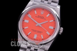 RLOY-36-115S BP Osyter Perpetual 36mm 126000 SS/SS Coral Red Sticks SA 3230