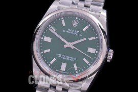 RLOY-36-114S BP Osyter Perpetual 36mm 126000 SS/SS Green Sticks SA 3230