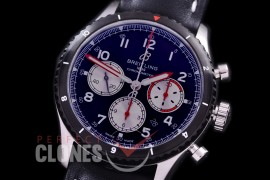 BL-AV8-102 Aviator 8 B01 Chronograph 43 Mosquito SS/LE Black A-7750 