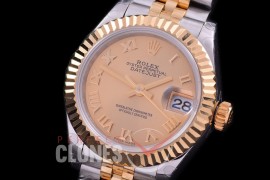 R28DJT-425J BP Datejust 28mm Ladies 279173 SS/YG Fluted/Jubilee Gold Roman Eta 2671