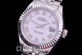 R28DJS-421J BP Datejust 28mm Ladies 279174 SS/SS Fluted/Jubilee White Roman Eta 2671