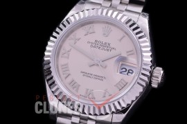 R28DJS-420J BP Datejust 28mm Ladies 279174 SS/SS Fluted/Jubilee Silver Roman Eta 2671