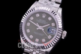 R28DJS-416J BP Datejust 28mm Ladies 279174 SS/SS Fluted/Jubilee Green Diamonds Eta 2671