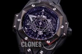 HB-SBC-122 DF Big Bang Sang Bleu Chronograph 45mm PVD/RU Black A-7750 Modified