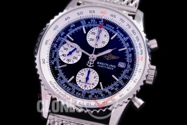 0 0 0 0 0 0 BLNVC-41-107M ANF/OXF Navitimer 41mm Chronograph SS/ME Black Sticks A-7750 28800