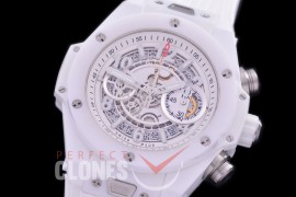 HB45-016W Big Bang Unico Matte CER/RU White Skeleton Asian 7750 28800