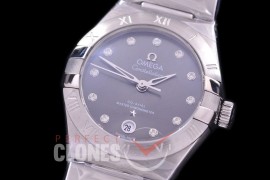0 OMCON-29-113 Constellation Automatic Date 29mm SS/SS Grey Diam Eta 2688 Mod to Calibre 8700