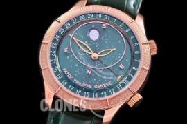 0 0 0 PPSM-6102-068 ARF 6102R Sky Moon Celestial Automatic RG/LE Green Asian Customized