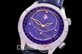 0 0 0 PPSM-6102-061 ARF 6102R Sky Moon Celestial Automatic SS/LE Blue Asian Customized