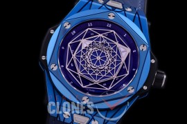 HB-SB-078 HRF Big Bang Sang Bleu 45mm PVD Blue/LE Blue Miyota 8215 Modified