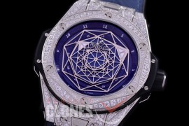 HB-SB-053D HRF Big Bang Sang Bleu 45mm SS/LE Blue Miyota 8215 Modified