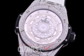 HB-SB-051D HRF Big Bang Sang Bleu 45mm SS/LE White Miyota 8215 Modified