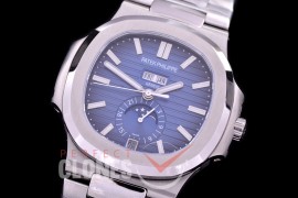 PP-5726-023 TBF Nautilus 5726 Annual Calender SS/SS Blue Miyota 9100 Mod to Calibre 324