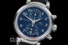 IWDV-053 Da Vinci Chronograph iW393402 Sport for Good Foundation SS/LE Blue A-7750